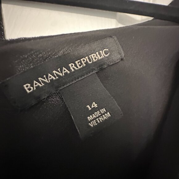 Women's Banana Republic Black Dress Size 14 - Picture 3 of 5